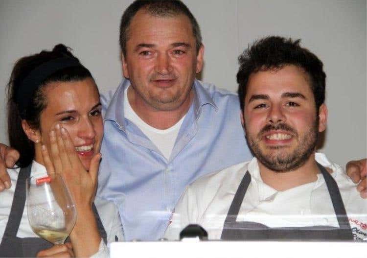 Oliver e Alessandra con Maurilio Turchetto (foto: Witaly.it)