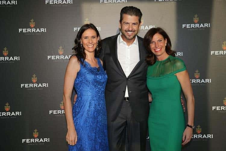 da sinistra: Camilla Lunelli, Andrea e Sandra Berton