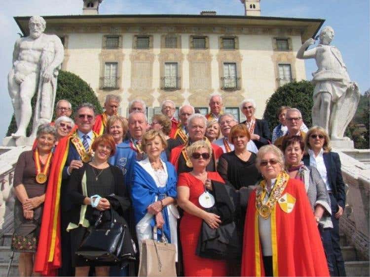 I rappresentanti di alcune confraternite enogastronomiche intervenute