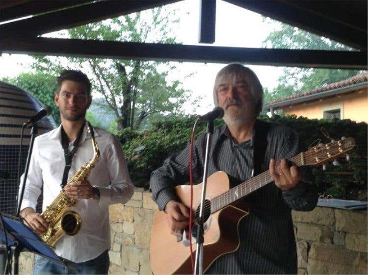 Luciano Ravasio con il figlio Alessandro