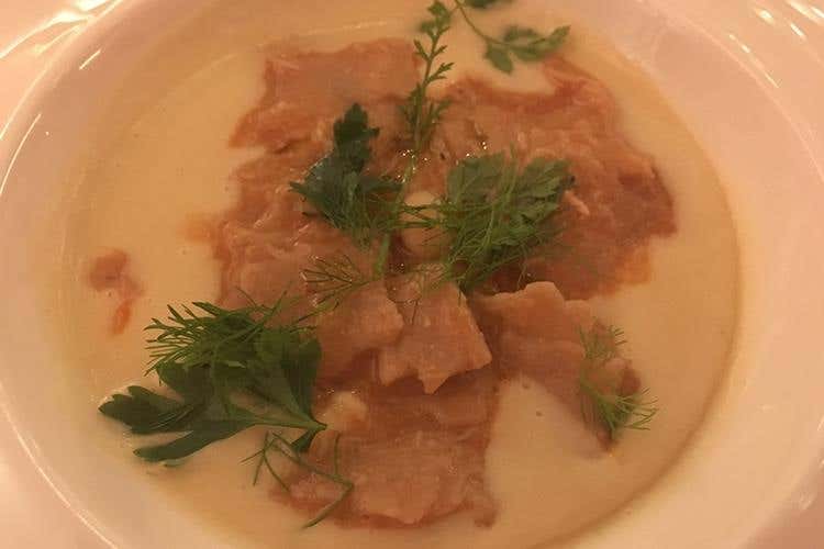 Maltagliati di farina Tumminia con polpa di granchio e fagioli di Rotonda (Vito Mollica