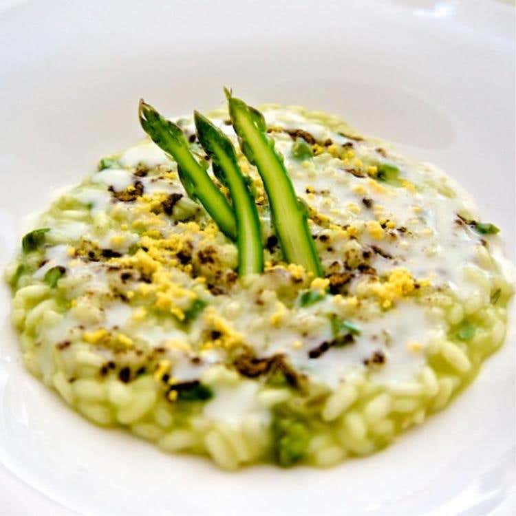 Risotto agli asparagi - Bruschino e liquerizia