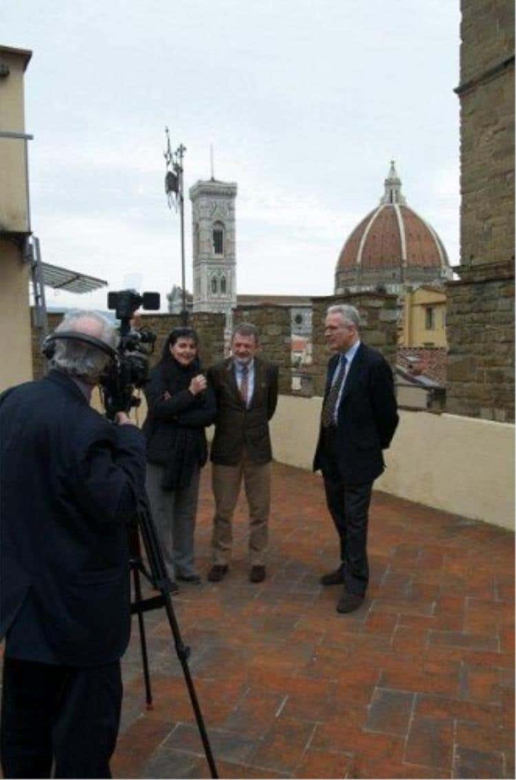 Clara Mennella, Alberto Lupini ed Eugenio Giani