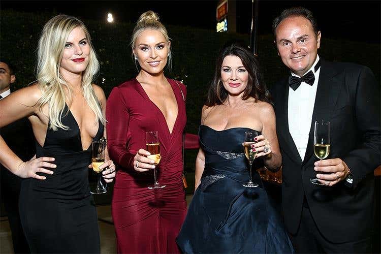 Karin Kildow, Lindsey Vonn, Lisa Vanderpump e Matteo Lunelli
