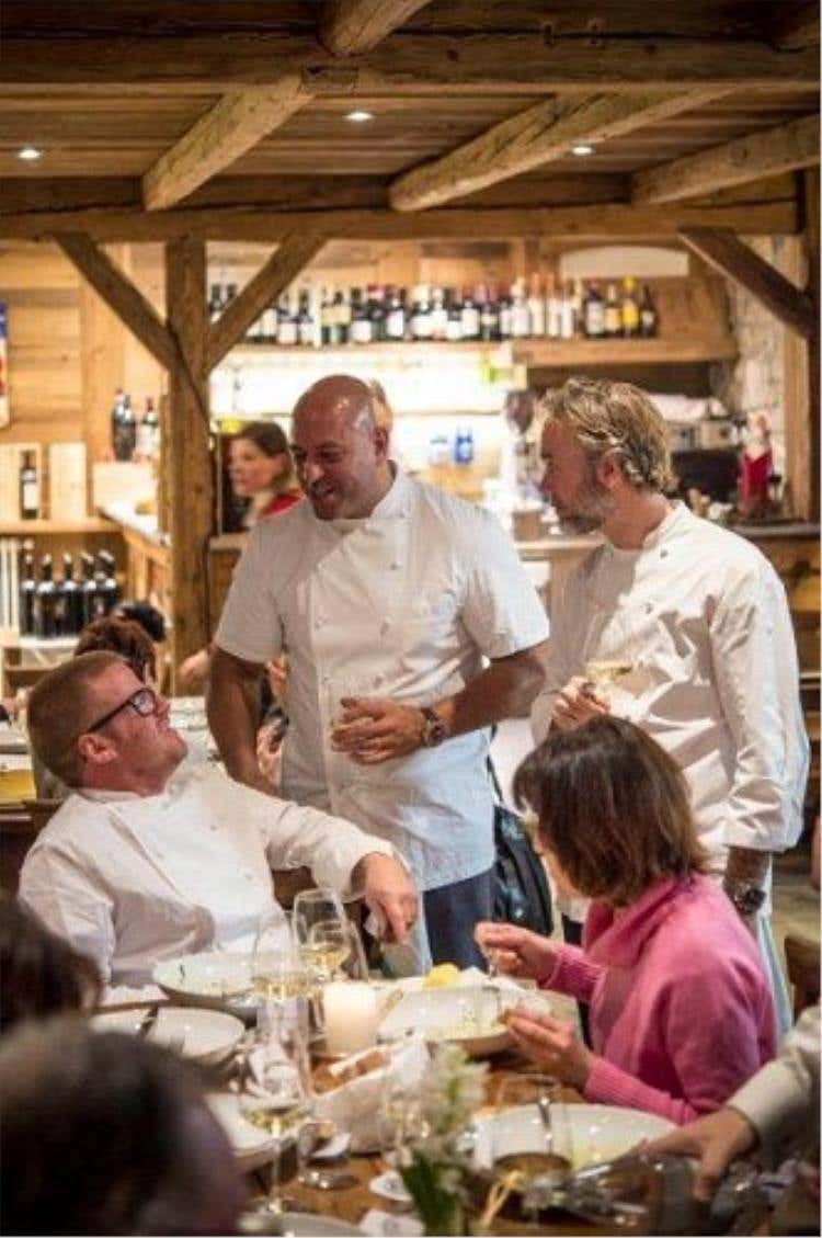 da sinistra: Heston Blumenthal, Sat Bains e Marcus Wareing