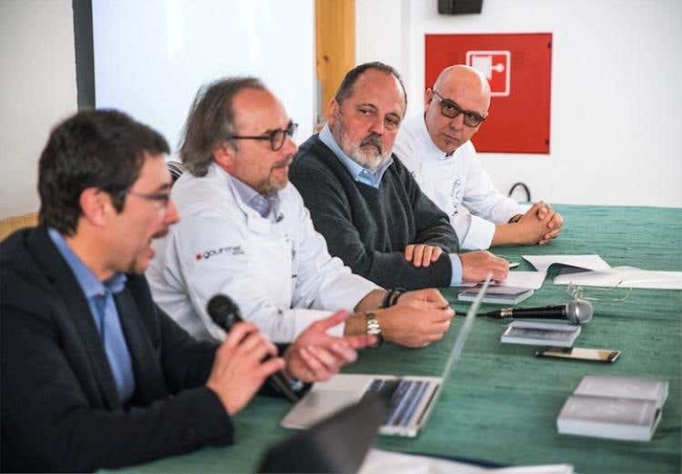 Da sinistra: Raffaele Geminiani, Marco Sacco, Paolo Marchi e Franco Pepe