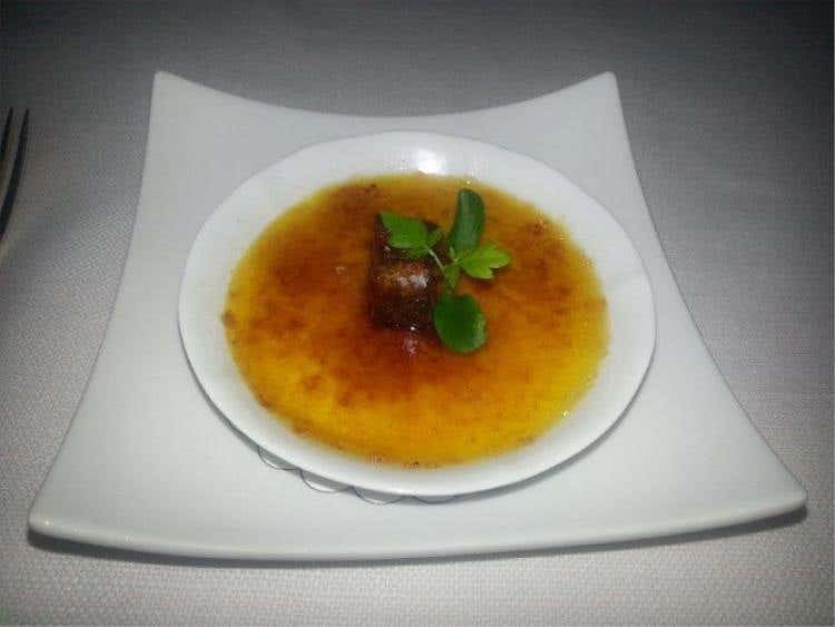 Creme Brulé al balsamico con scaloppa di Foie Gras