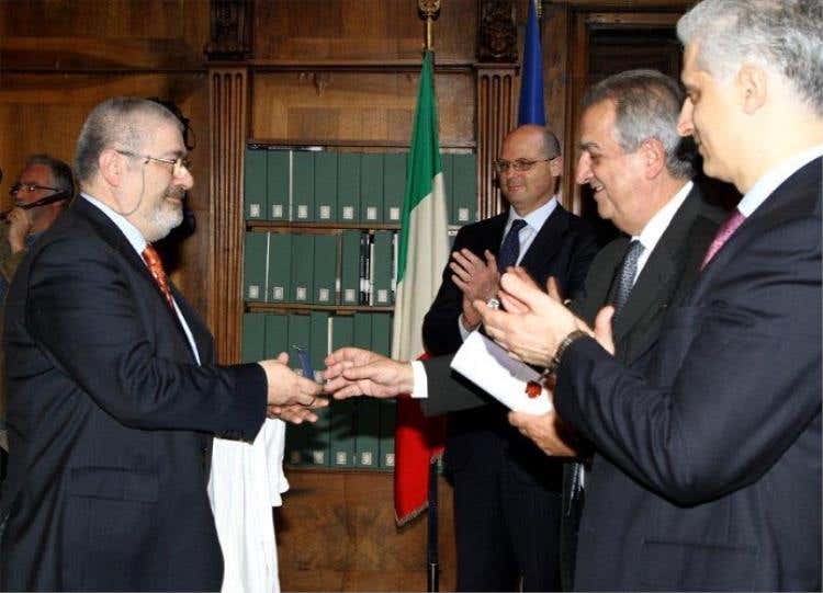 Matteo Scibilia con il ministro Ornaghi