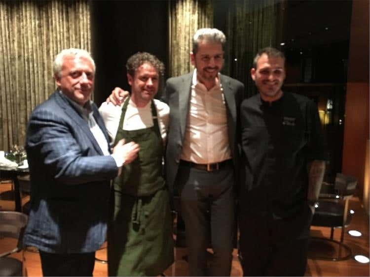 Davide Scabin (Combal.Zero), Jock Zonfrillo, Andrea Berton (Ristorante Berton) e Roberto Di Pinto