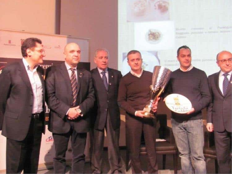 Bruno Gambacorta, Roberto Bertini, Giancarlo Colombo, Claudio Di Bernardo con il suo sous-chef, Claudio Zeni.