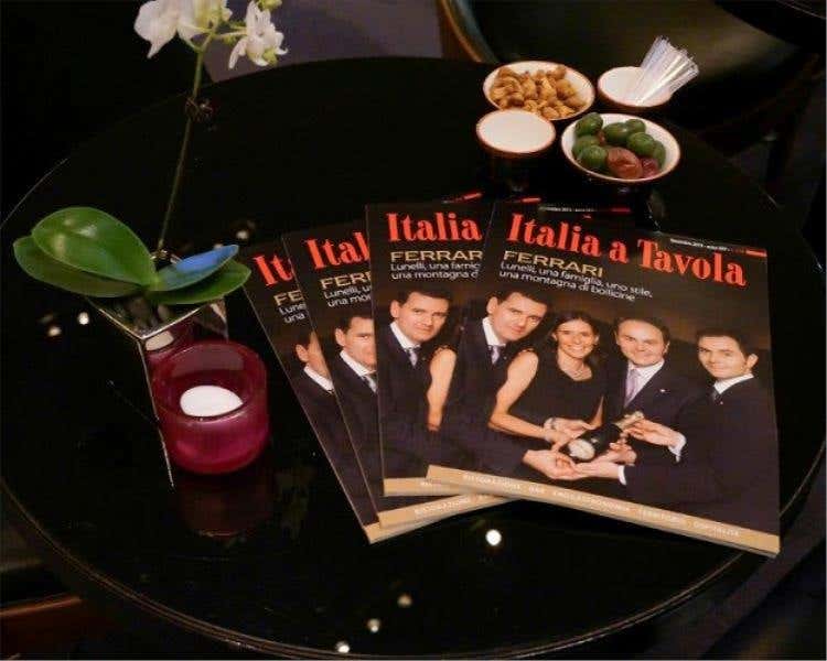 Conferenza stampa di presentazione della nuova veste editoriale del mensile Italia a Tavola.