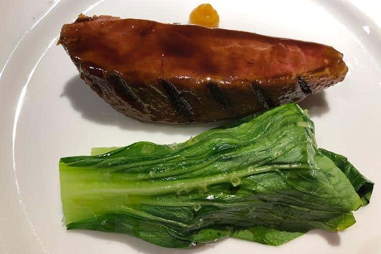 Pett d'anatra con finocchio, gelèe di mandarino e zucca (A Bergamo non c'è 2 senza 3 
Ronzoni chiude con il San Vigilio)