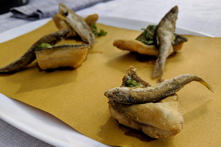 I piatti: la Fritturina di pesce di Pasquale Botta con Umberto De Martino 