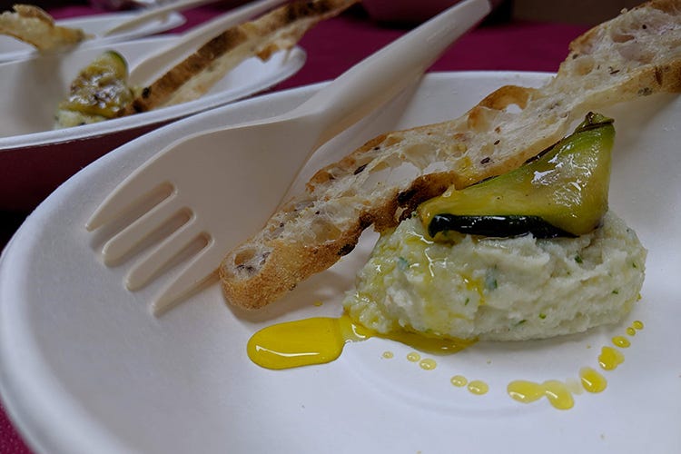 I piatti: il luccioperca mantecato su letto di zucchine alla griglia di Alberto Todisco con Renato Bosco 