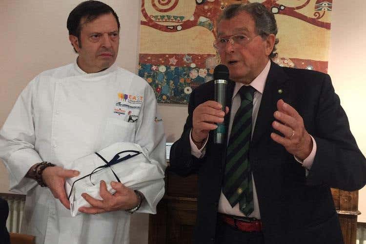 Diego Pievani e Lucio Piombi (A Massimo Taddei il Premio Dino Villani 
Cena al Della Torre per la premiazione)