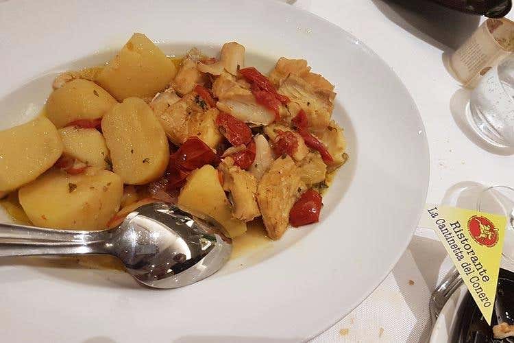 Stoccafisso all'anconitana (Cantinetta del Conero) - Accademmia dello stoccafisso, 20 anni 
Una cena a colpi di tipicità per festeggiare