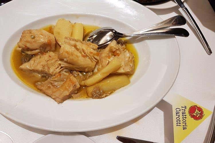 Stoccafisso all'anconitana (Trattoria Carotti) - Accademmia dello stoccafisso, 20 anni 
Una cena a colpi di tipicità per festeggiare