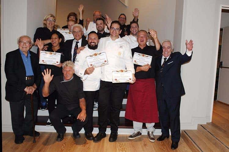 Il gruppo alla fine della cena - Accademmia dello stoccafisso, 20 anni 
Una cena a colpi di tipicità per festeggiare