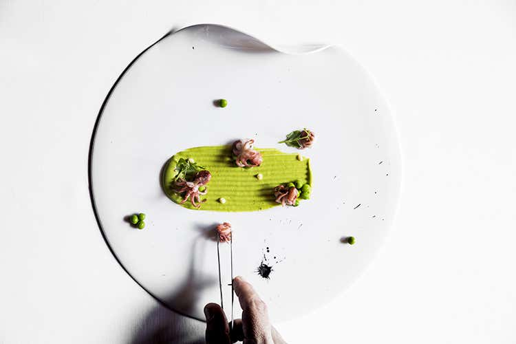 Moscardini e piselli (Orgoglio ligure al Nove Ristorante)