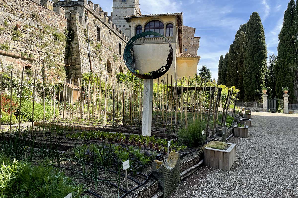 L'orto dell'Osteria di Passignano nell'Abbazia. 