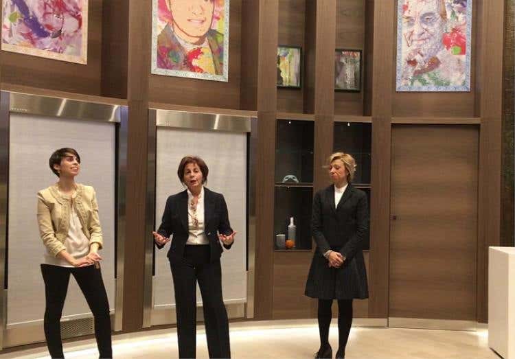 Da sinistra: Federica Bertani (immagine e promozione), Nadia Bonazza Bertani (general manager) e Beatrice Badalotti (marketing e Pr)