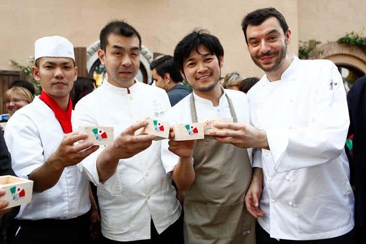 Masatoshi Matsuda, Kazuo Takagi, Kotaro Noda e Luca Fantin