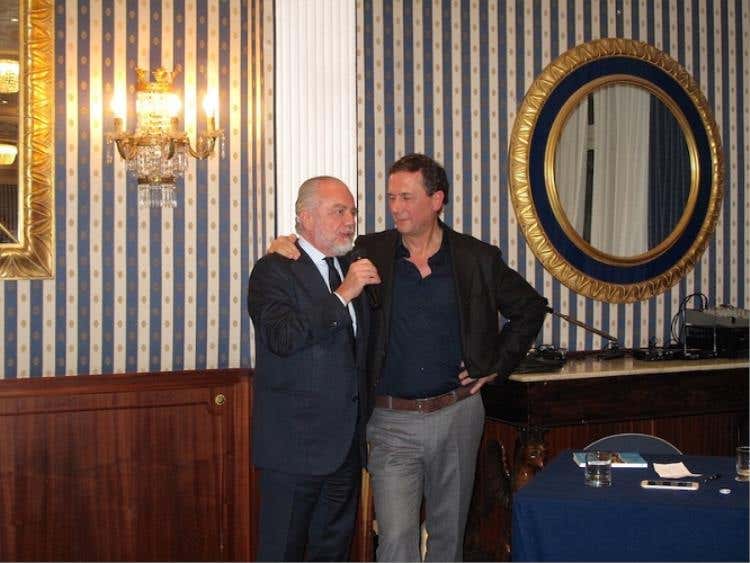 Da sinistra: Aurelio De Laurentiis e Maurizio Cortese