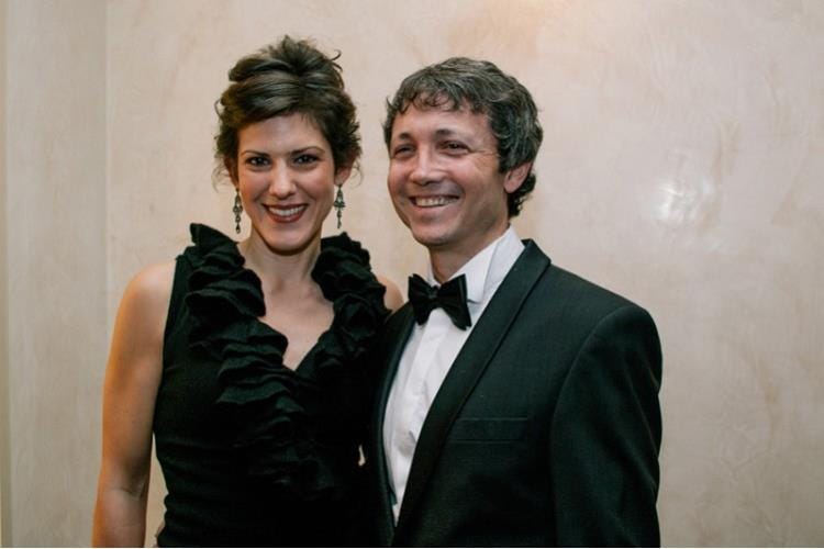 Gianluca Franzoni insieme alla moglie