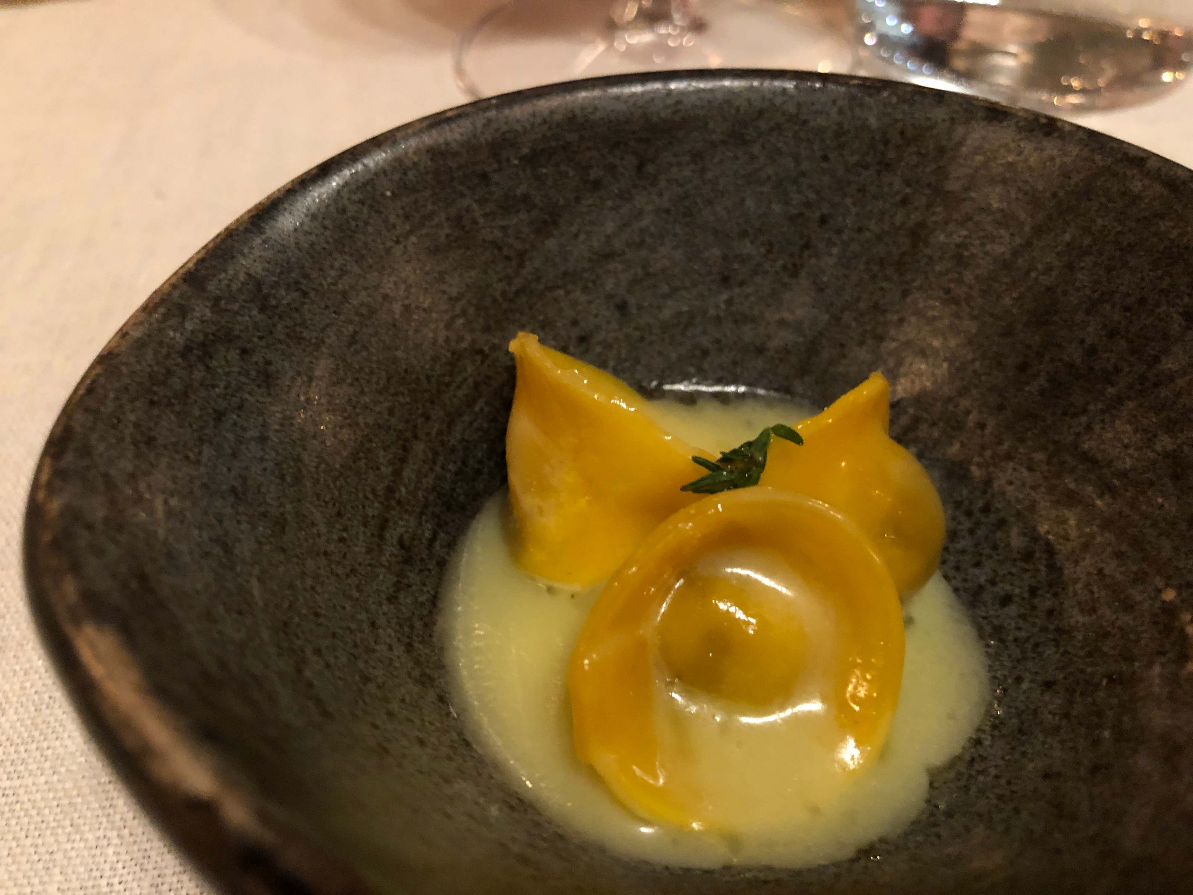 Agnolotti di coniglio alla cacciatora (La Bottega del Buon Caffè 
La stella sorge nell’orto del Borgo)