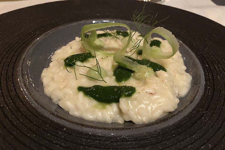 Risotto con soppressata, finocchio e finocchietto (La Bottega del Buon Caffè 
La stella sorge nell’orto del Borgo)