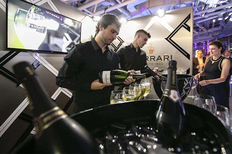 Ferrari Trento corner alla cerimonia di The World's 50 Best Restaurants 2018 in Bilbao