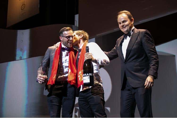 Geranium - Chef Rasmus Kofoed e direttore Søren Ledet, con Matteo Lunelli