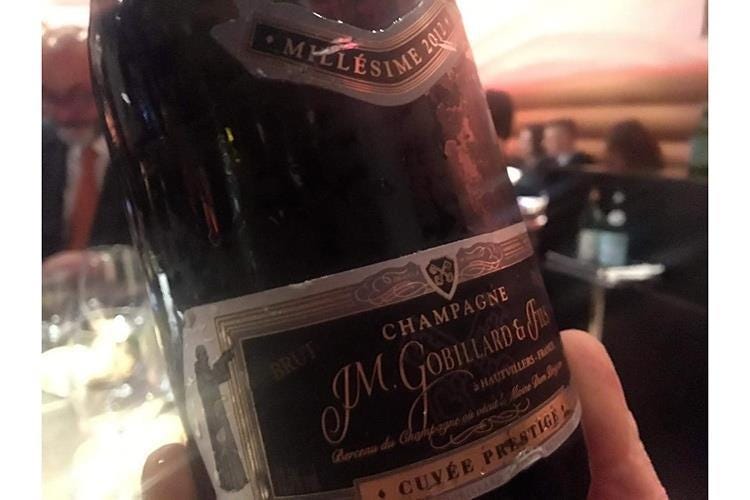 Champagne Gobillard Cuvée Prestige (Buon 47° compleanno Bobadilla 
A cena con la Nic per festeggiare)