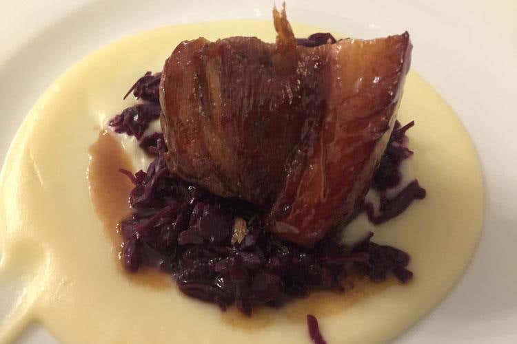 Coppa di maialino laccata alla birra (Buongustai bergamaschi
Cena trentina al One Love Restaurant)