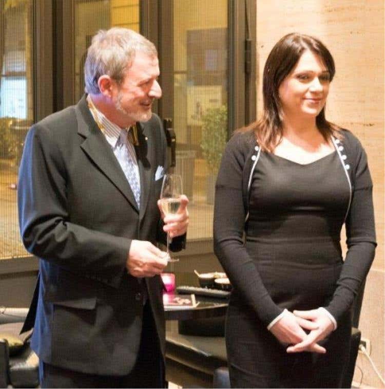 Alberto Lupini, direttore di Italia a Tavola network, insieme a Sonia Peronaci