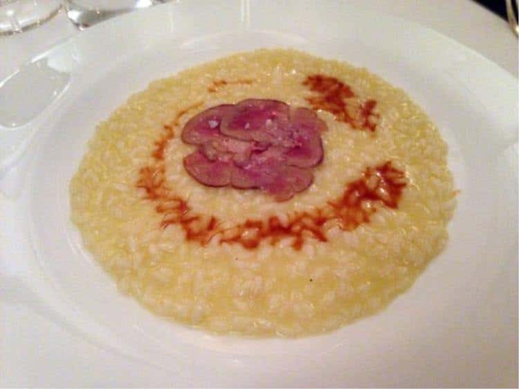 Risotto con rognone di vitello e zenzero