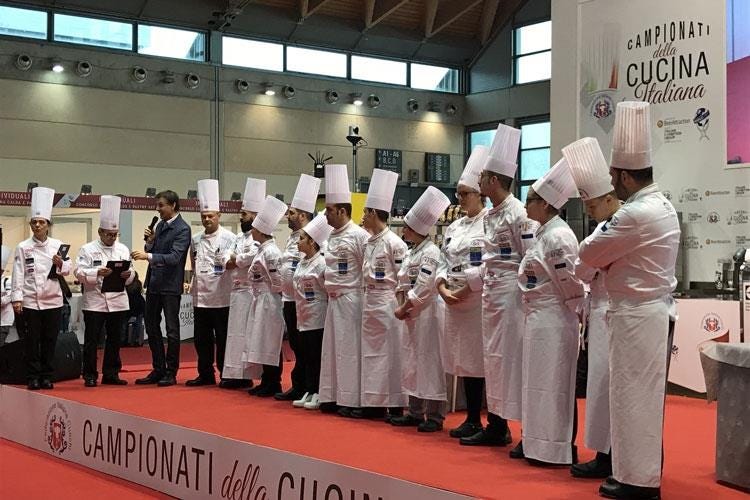 (Campionati della Cucina Italiana 2018 
Sloveni i migliori piatti Mediterranei)