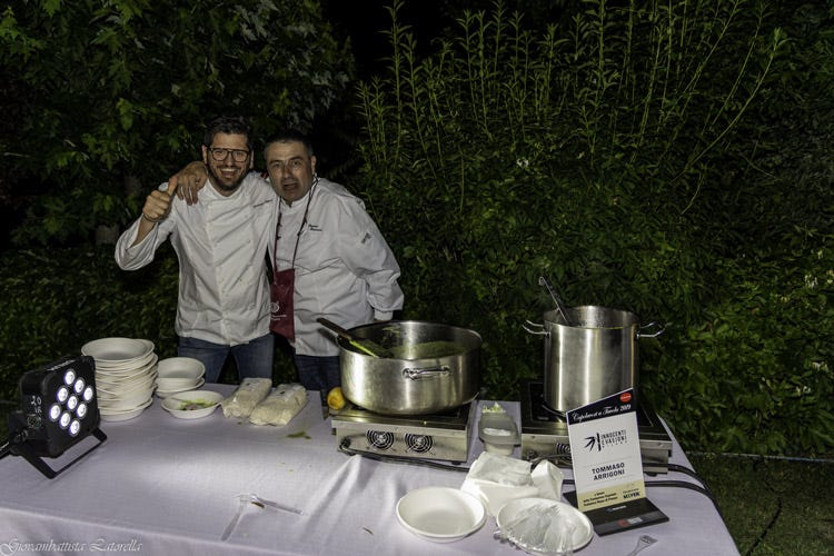 Tommaso Arrigoni e Simone Fracassi (“Capolavori a Tavola 2019” 
tra buona cucina e solidarietà)