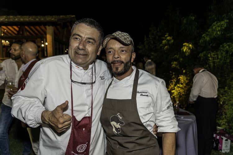Simone Fracassi e Francesco Bracali (“Capolavori a Tavola 2019” 
tra buona cucina e solidarietà)