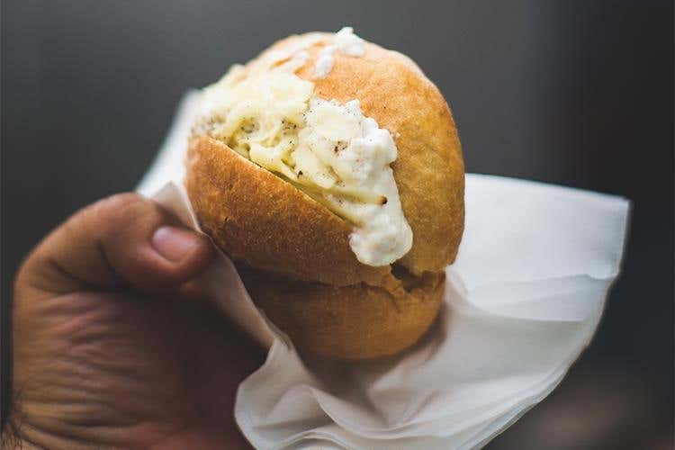 Focaccia con la ricotta