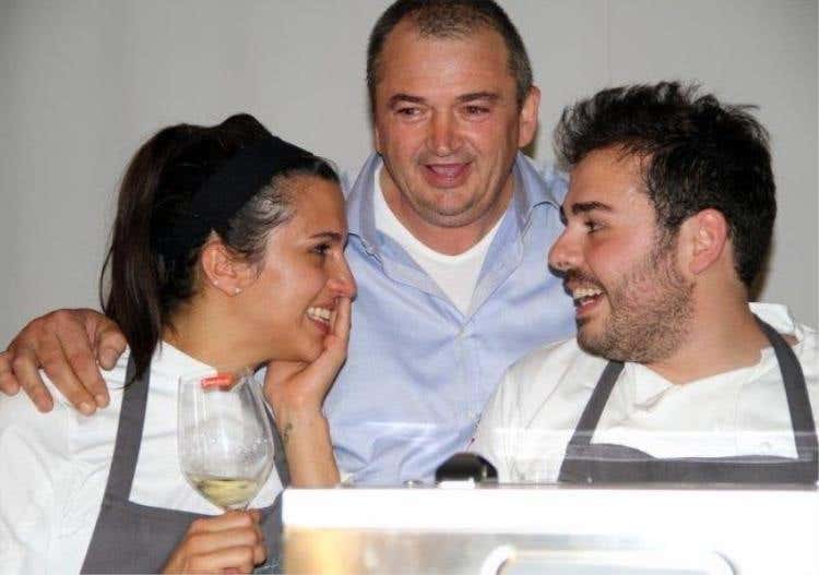 Oliver e Alessandra con Maurilio Turchetto (foto: Witaly.it)