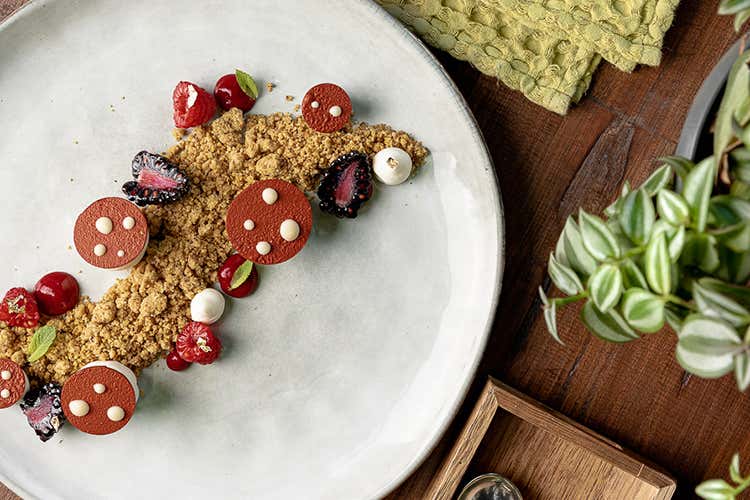 Cheesecake scomposta (Cena (o dopo cena) al Mediterraneo 
Oasi di pace per l'estate romana)