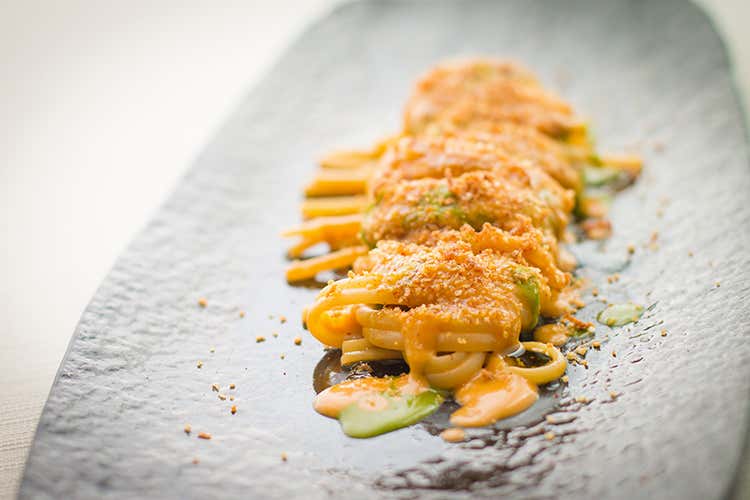 Spremuta di Sicilia di Accursio Craparo (Cene a 8 mani che sanno di Sicilia 
all'hub di Identità Golose Milano)