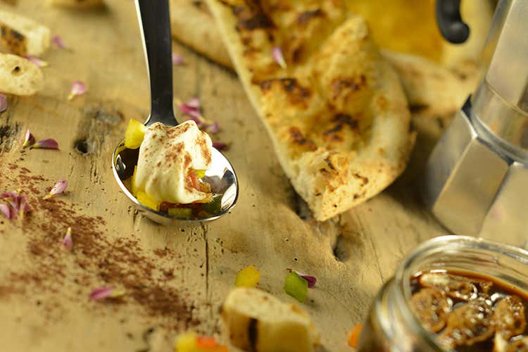 Amuse Bouche di pizza (Champagne Krug)