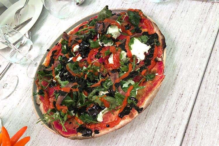 Romana a mattarello di Sami El Sabawy - Gabriele Bonci (Charming italian chef... non solo cucina 
All'Albereta le pizze dei soci Bonci e Pepe)