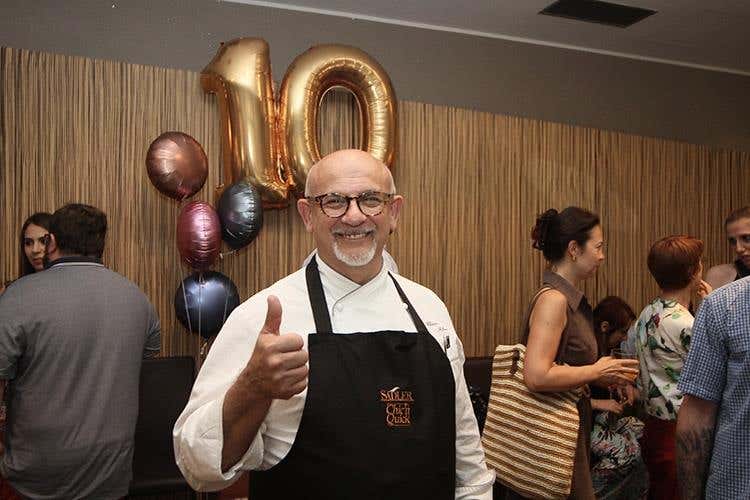 Claudio Sadler (Chic'n Quick compie 10 anni 
Grande festa alla trattoria di Sadler)