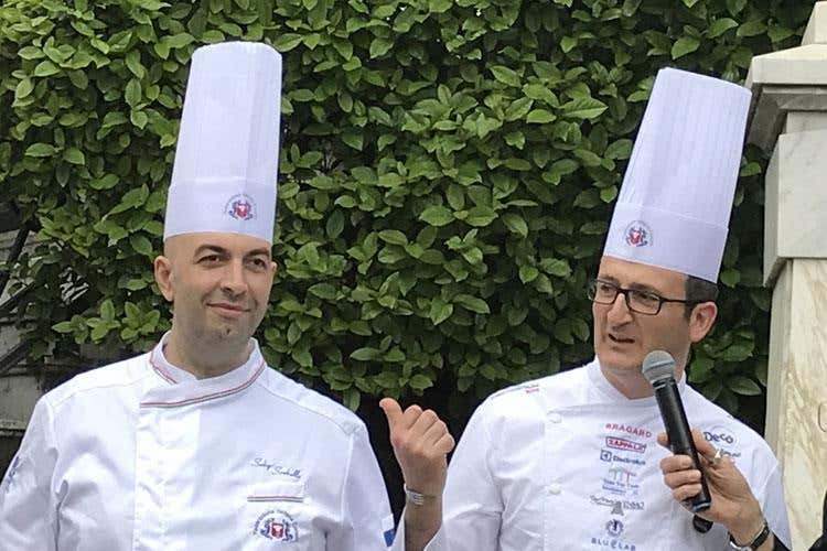 Seby Sorbello e Rocco Pozzulo (Cibo Nostrum, l'edizione dei record 
30mila presenze e 95mila degustazioni)