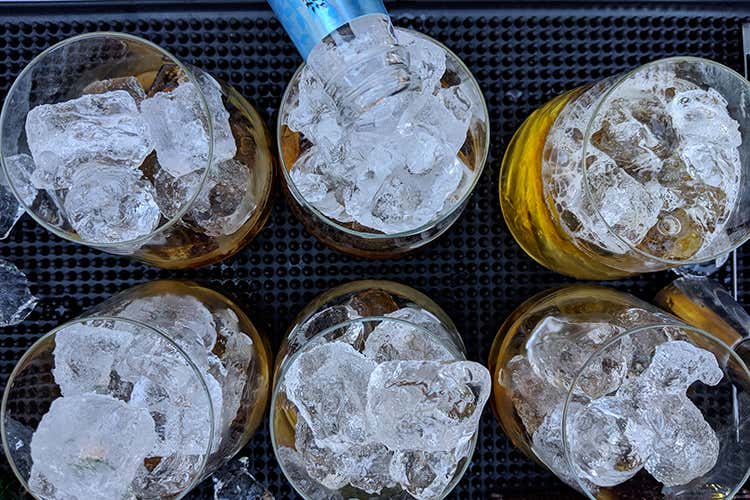 Cocktail a base di distillati Berta (Collisioni, retroscena “food” )