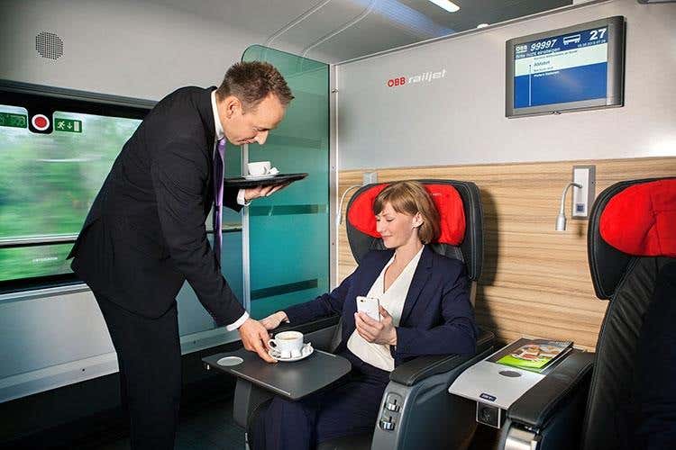 (Con il treno veloce Öbb Railjet 
Italia e Austria mai state così vicine)