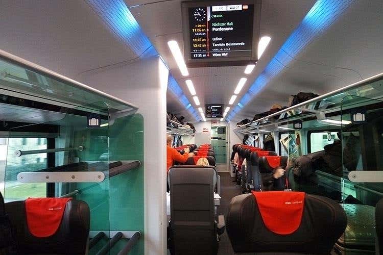 (Con il treno veloce Öbb Railjet 
Italia e Austria mai state così vicine)